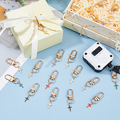 40Pcs 8 Colors Alloy Enamel Pendant Decorations&nbsp;HJEW-DC00151