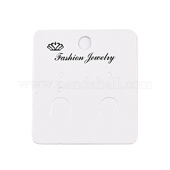 Rectangle Paper Crown Printed Earring Display Cards&nbsp;CDIS-T004-01