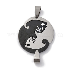 201 Stainless Steel Split Pendants&nbsp;STAS-Q342-11P