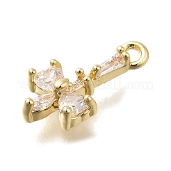 Brass Pave Cubic Zirconia Pendants&nbsp;LS-KK-Q048-26G