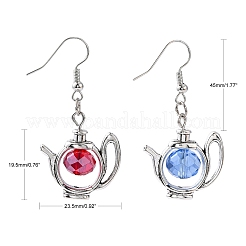 Trendy Tibetan Style Teapot Dangle Earrings&nbsp;EJEW-JE00461