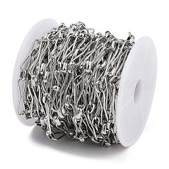 Rack Plating Brass Hour-glass Shaped Link Chains&nbsp;CHC-G023-01P