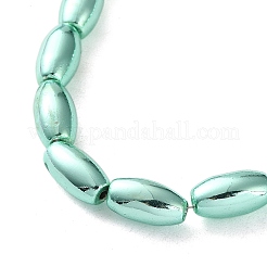Electroplated Synthetic Magnetic Hematite Beads Strands&nbsp;G-C248-I01-6x12mm