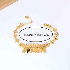 Vintage Rhombus Pattern Brass Link Bracelets&nbsp;KE7878