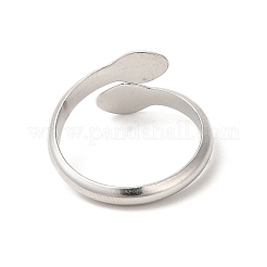 Non-Tarnish 304 Stainless Steel Cuff Rings&nbsp;RJEW-E063-23P