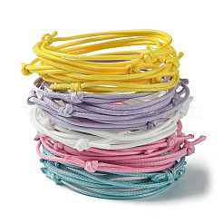30Pcs 5 Color Adjustable Waxed Polyester Braided Cord Bracelets&nbsp;X1-BJEW-FZ00016