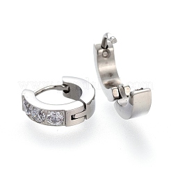 304 Stainless Steel Huggie Hoop Earrings&nbsp;EJEW-L252-036P