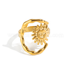 304 Stainless Steel Cuff Open Rings for Women&nbsp;XH1903