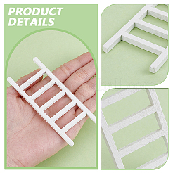 Wooden Ladder Miniature Ornaments&nbsp;LS-AJEW-WH0270-937