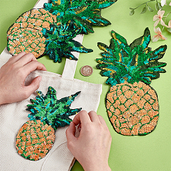 4Pcs 2 Styles Computerized Embroidery Polyester Ornament Accesories&nbsp;DIY-PH0030-20