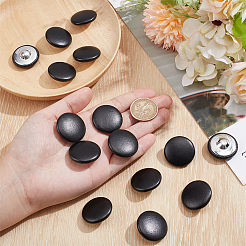 30Pcs Imitation Leather Snap Bottons&nbsp;BUTT-NB0001-90E