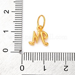 925 Sterling Silver Letter Charms with Jump Rings&nbsp;LS-STER-R008-01G-M
