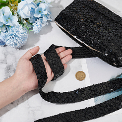 12.5 Yards Ployester Elastic Sequin Trimmings&nbsp;OCOR-AR0001-75B