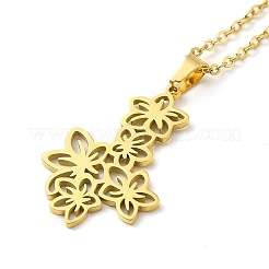 304 Stainless Steel Pendant Necklaces&nbsp;NJEW-D063-03G