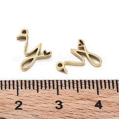 304 Stainless Steel Charms&nbsp;X-STAS-M327-02G-Y