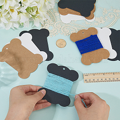60Pcs 3 Styles Kraft Paper Thread Winding Boards&nbsp;CDIS-CY0001-01