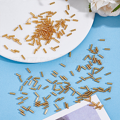 3000Pcs Silver Lined Glass Bugle Beads&nbsp;SEED-ME0001-29