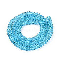 Transparent Glass Beads Strands&nbsp;GLAA-Q113-02A-A07