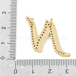 Brass Micro Pave Clear Cubic Zirconia Pendants&nbsp;CU-CBA8481-01G-N