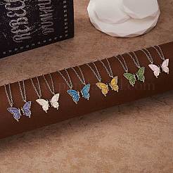 2Pcs Iron Matching Butterfly Pendant Necklaces for Mother Daughter Friends&nbsp;JN1034A-1
