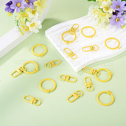 10Pcs Zinc Alloy Baking Paint Swivel Snap Hooks Clasps&nbsp;FIND-TADJ0001-27F