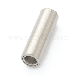 Tarnish Resistant 304 Stainless Steel Magnetic Clasps with Glue-in Ends&nbsp;STAS-B017-01A-P