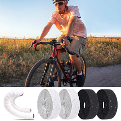 2 Sets 2 Colors PU Leather Bicycle Handlebar Tape&nbsp;AJEW-GO0001-23