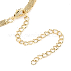Rack Plating Brass Pave Clear Cubic Zirconia Flat Snake Chain Star Pendant Necklaces for Women&nbsp;NJEW-Z045-01G