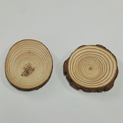 Rustic Wooden Slice Cup Mats&nbsp;DJEW-WH0069-06A