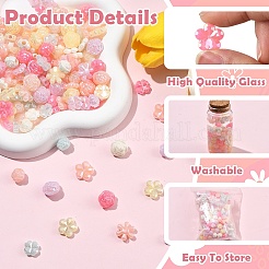 360Pcs 6 Styles UV Plating Opaque Acrylic Beads&nbsp;OACR-YW0004-65