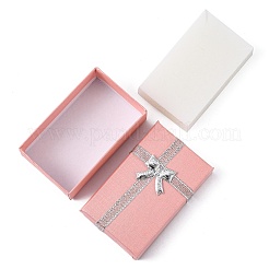 Valentines Day Wife Gifts Packages Cardboard Jewelry Set Boxes with Bowknot and Sponge Inside&nbsp;X1-CBOX-R013-4