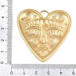 Embossed 304 Stainless Steel Pendants&nbsp;STAS-K322-14B-G