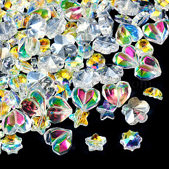 90Pcs 6 Styles Electroplate Glass Beads&nbsp;EGLA-TA0013-73