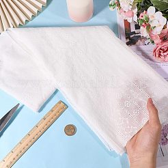 Floral Embroidered Cotton Fabric&nbsp;DIY-WH0786-56B
