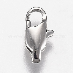 Tarnish Resistant 316 Surgical Stainless Steel Lobster Claw Clasps&nbsp;STAS-Z013-01A