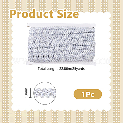 Polyester Centipede Braided Wavy Ribbon&nbsp;OCOR-WH0111-43B