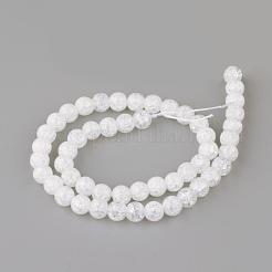 Synthetic Crackle Quartz Beads Strands&nbsp;GLAA-S134-8mm-05