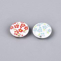 Printed Opaque Acrylic Beads&nbsp;OACR-Q200-12