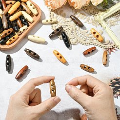 160Pcs 16 Styles Natural Wood Buttons&nbsp;FIND-CJ0004-42