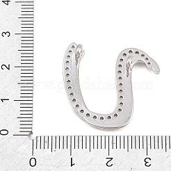 Brass Micro Pave Clear Cubic Zirconia Pendants&nbsp;CU-CBA8481-01P-U