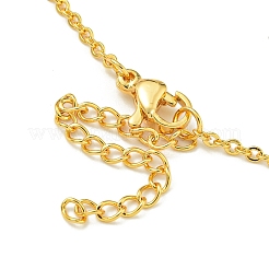 Ion Plating(IP) 304 Stainless Steel Cable Chain Necklaces&nbsp;NJEW-H040-04G