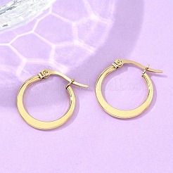 304 Stainless Steel Hoop Earrings&nbsp;EJEW-F105-23G