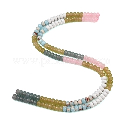 Natural White Jade & Howlite & Synthetic Shoushan Stone Beads Strands&nbsp;G-NH0006-A17-01