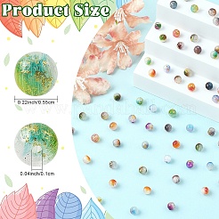 141Pcs 3 Bags Cat Eye Beads&nbsp;CE-YW0001-02A