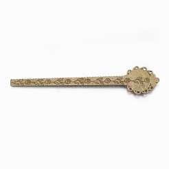 Tibetan Style Alloy Cabochon Setting&nbsp;PALLOY-E449-06AB