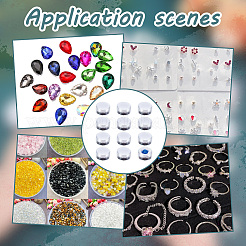 Column Plastic Loose Diamond Storage Screw Top Foam Gem Jars&nbsp;CON-HY0001-04A