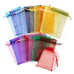 90Pcs 18 Style Organza Bags Jewellery Storage Pouches Wedding Favor Party Mesh Drawstring Gift&nbsp;OP-LS0001-05