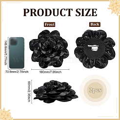2Pcs Satin Brooches&nbsp;JEWB-FG0001-48C