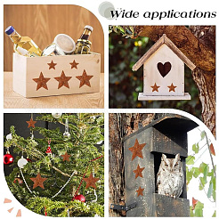 90Pcs 9 Styles Star Rust Iron Big Pendants&nbsp;IFIN-GF0001-12