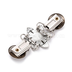 Vintage Alloy with Rhinestone Cardigan Clips&nbsp;JEWB-B002-06AS